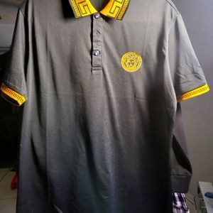 Versace polo slim xl brand new lightweight silky